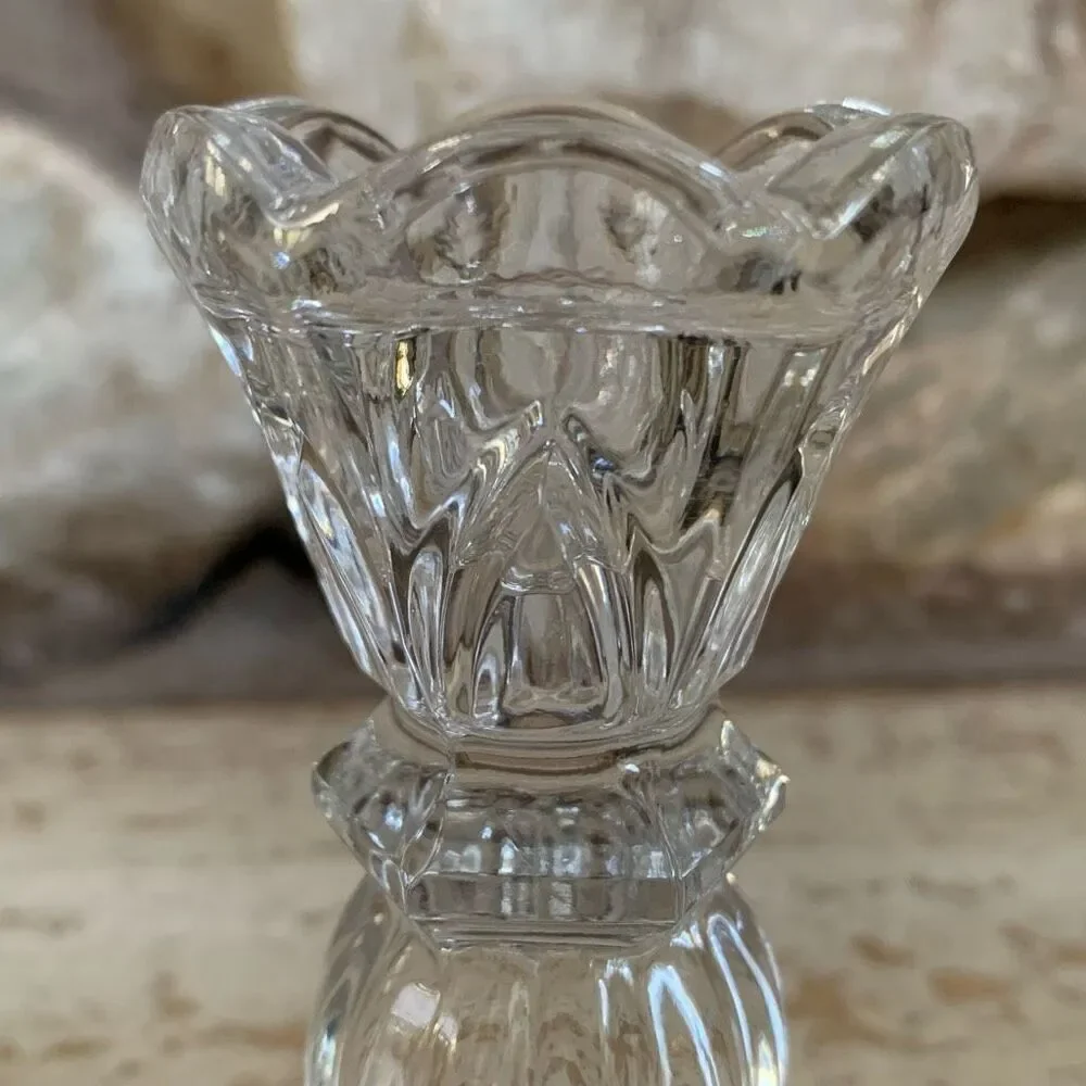 Vintage Fifth Avenue Naples crystal candle stick holder